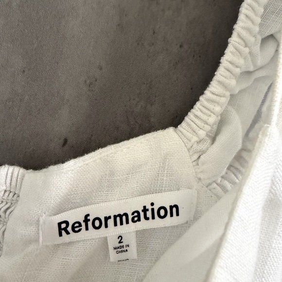 NEW REFORMATION Bridgton Linen Dress Size 2 B2507 - Picture 6 of 8